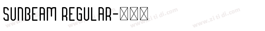 Sunbeam Regular字体转换